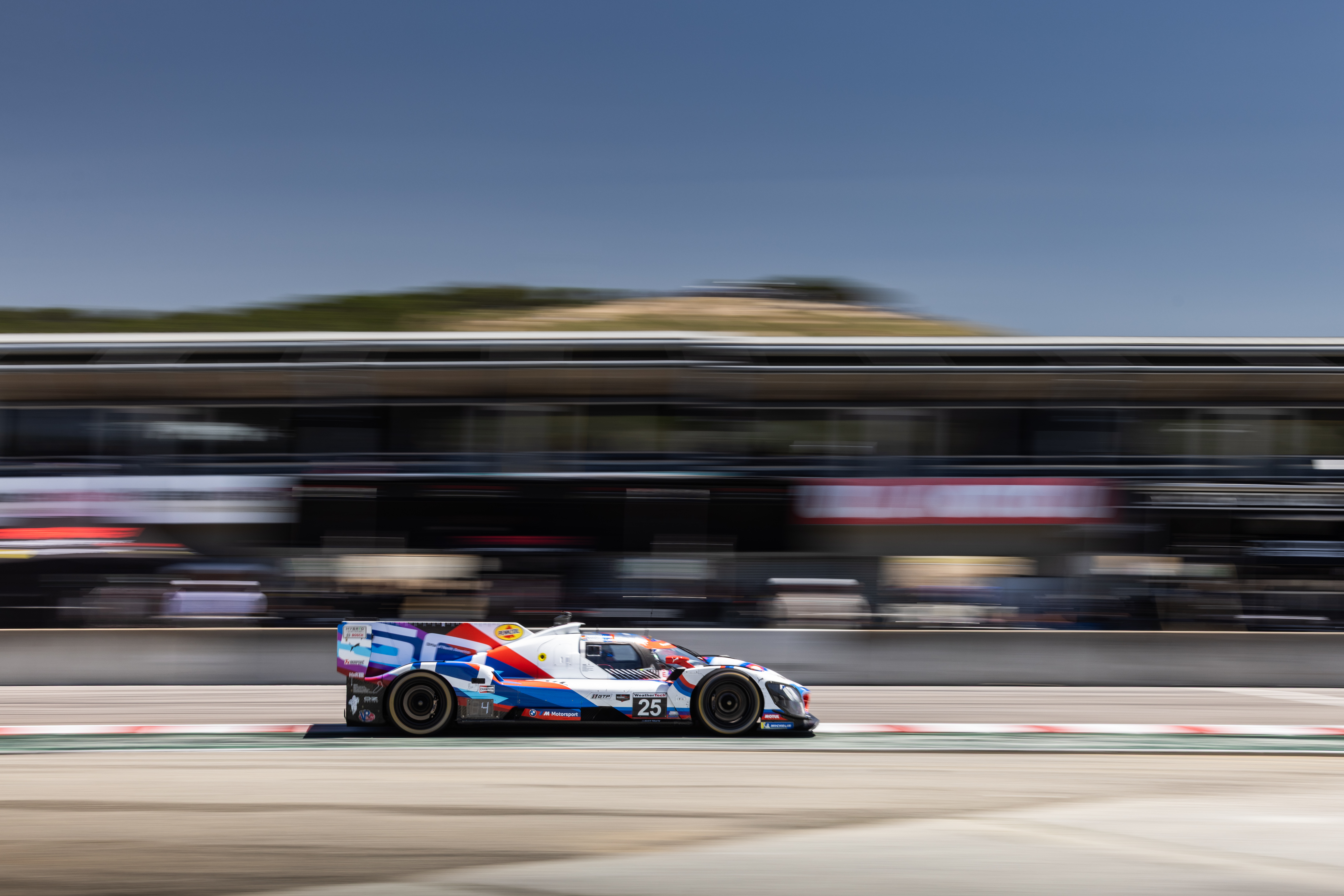 Laguna Seca (USA), 08-11 May 2025. IMSA WeatherTech SportsCar Championship, IWSC, #25 BMW M Hybrid V8, GTP, LMDh, BMW M Team RLL, Marco Wittmann, Sheldon van der Linde.